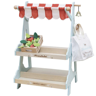 Honeybee Market- Wooden Market Stall & Fruit Play Food Crate