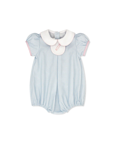 Baby Blue Mini Gingham Timeless Tab Bubble