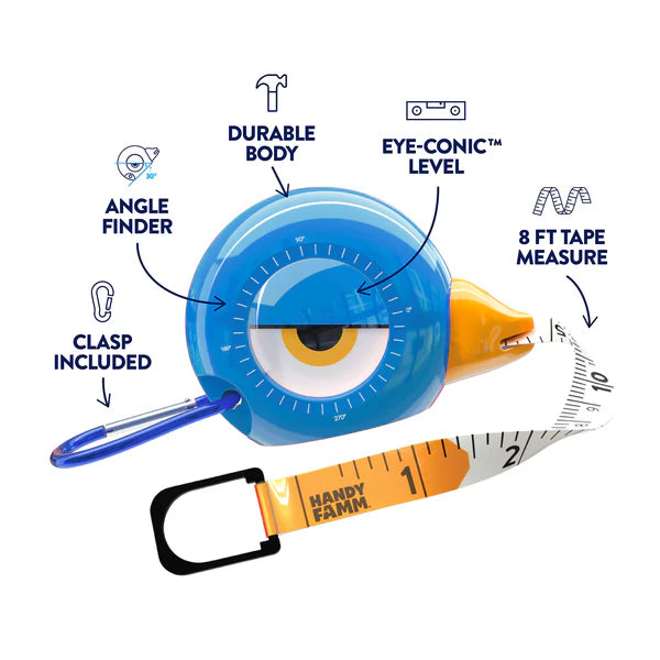Tape Measure for Kids STEM | Toto the Bird (3-in-1 Tool)