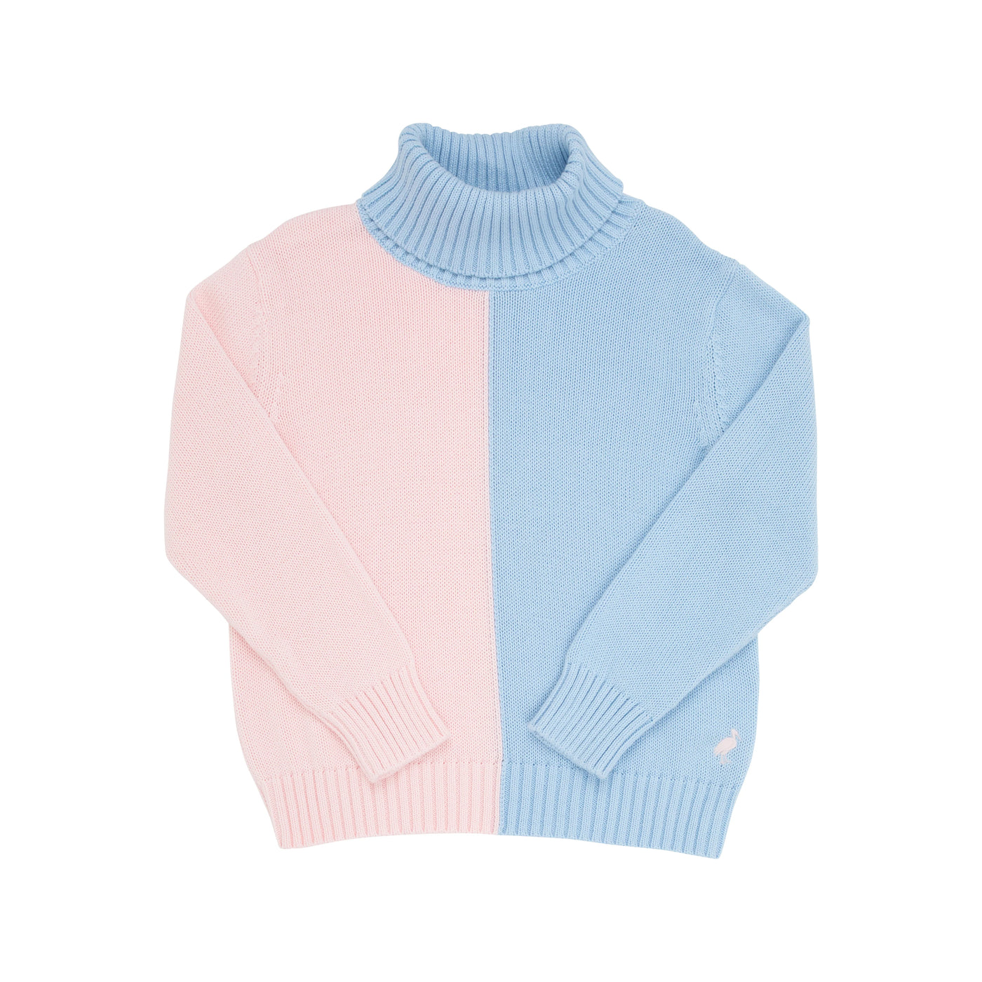 Beale Street Blue & Palm Beach Pink Colorblock Townsend Turtleneck