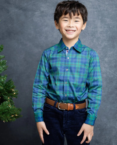 Holiday Plaid Long Sleeve Shirt