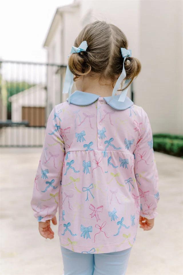 Ribbon Party Long Sleeve Tunic Set