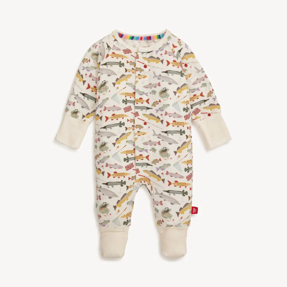 Reel Good Time Modal Magnetic Grow With Me Convertible Coverall