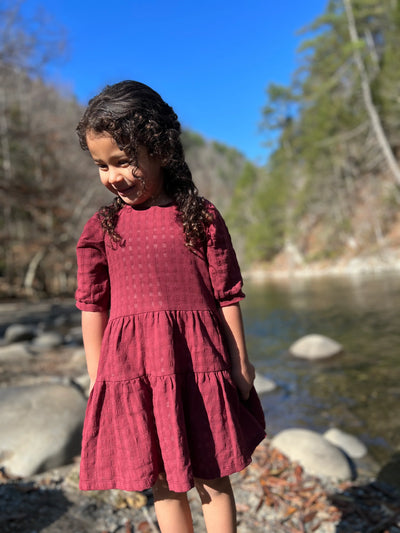 Maroon Alice Dress