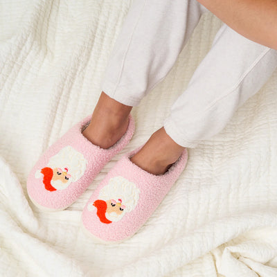 Santa Fuzzy Slippers