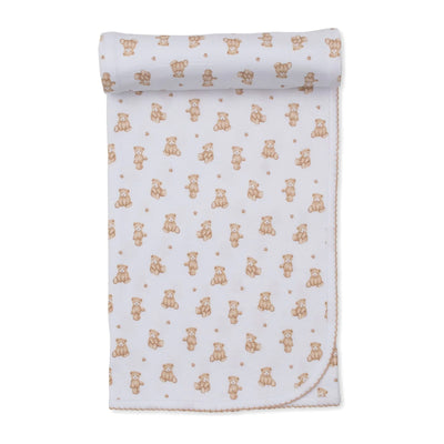 Brown Teddy Bear Time Blanket