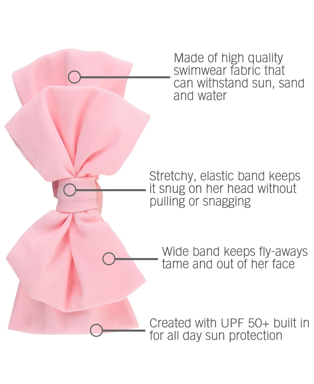 Pink Swim Bow Headband