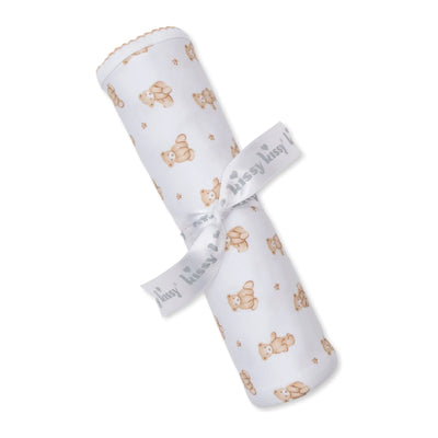 Brown Teddy Bear Time Blanket