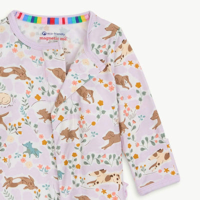 Best Fur End Modal Magnetic Parent Favorite Footie with Ruffle