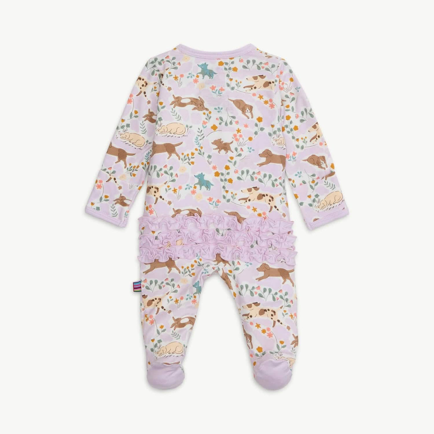 Best Fur End Modal Magnetic Parent Favorite Footie with Ruffle