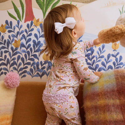 Best Fur End Modal Magnetic Parent Favorite Footie with Ruffle