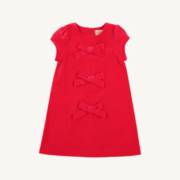 Richmond Red Betts Bow Dress (Velveteen)