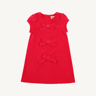 Richmond Red Betts Bow Dress (Velveteen)