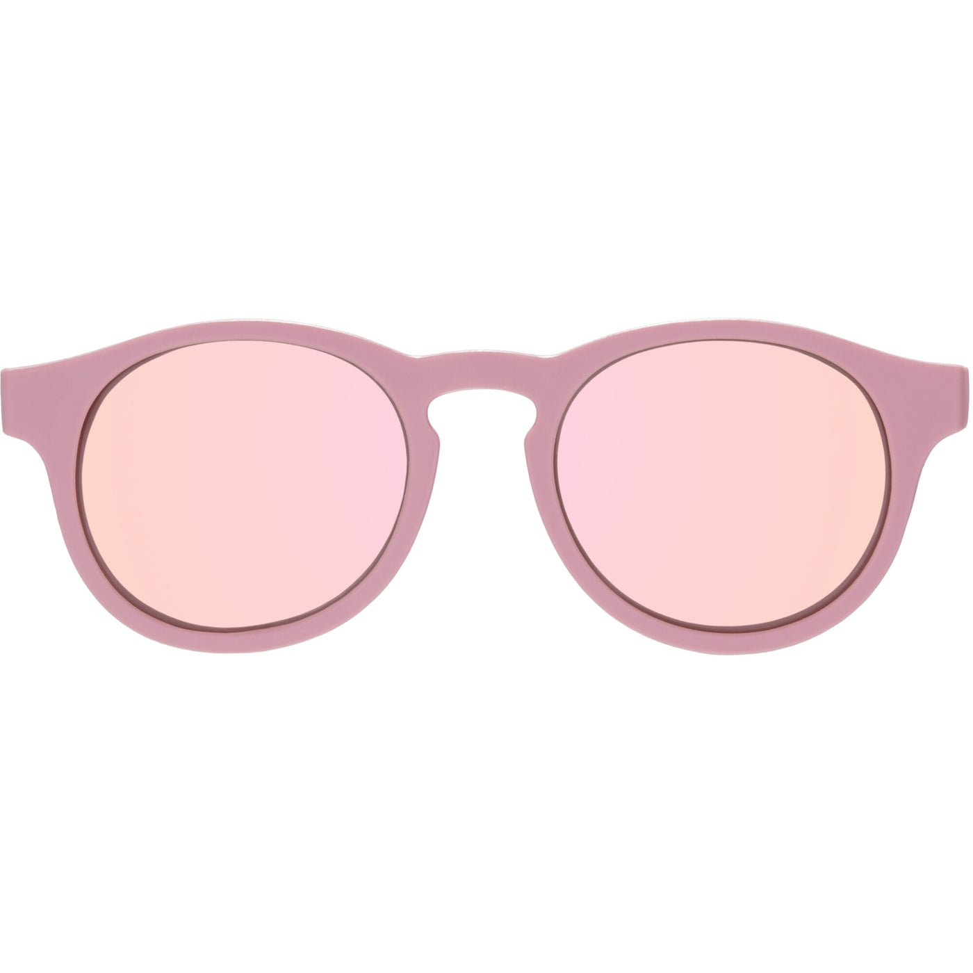 Pretty in Pink Polarized Keyhole Sunglasses with Mirrored Lens