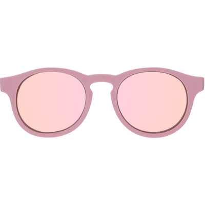 Pretty in Pink Polarized Keyhole Sunglasses with Mirrored Lens