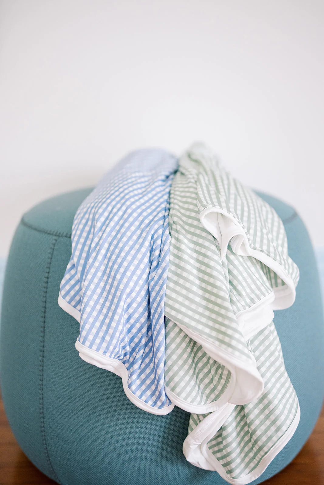 French Blue Gingham Blanket