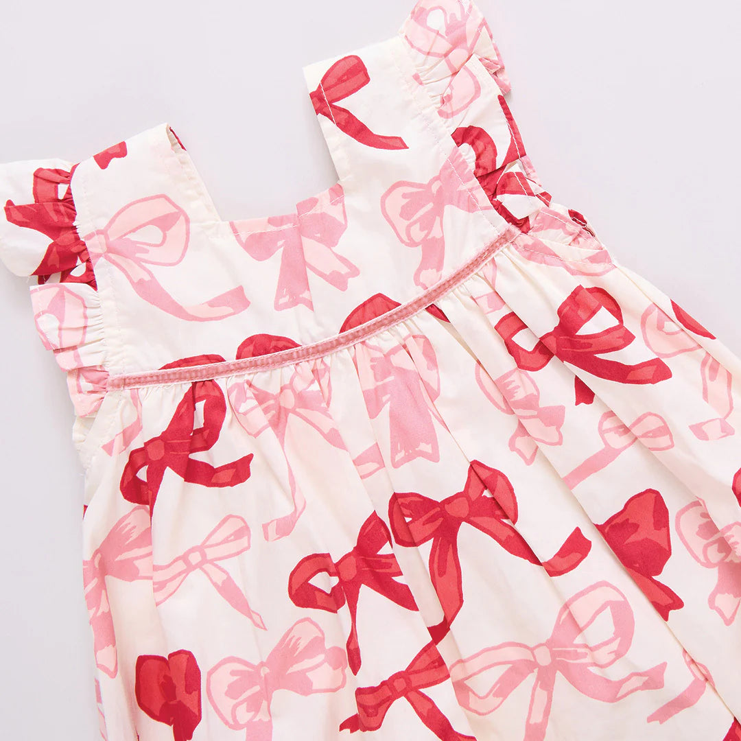 Valentines Bows Baby Girls Camelia Dress Set