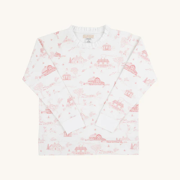 York Town Toile Cassidy Comfy Crewneck
