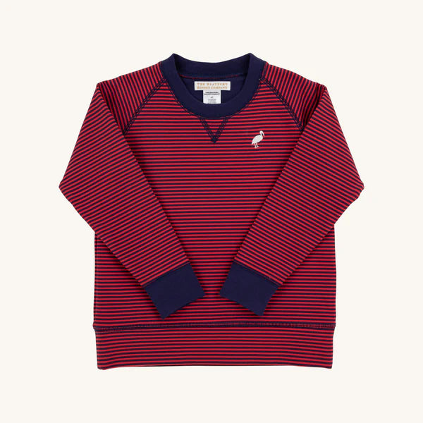 Richmond Red & Nantucket Navy Stripe Cassidy Comfy Crewneck