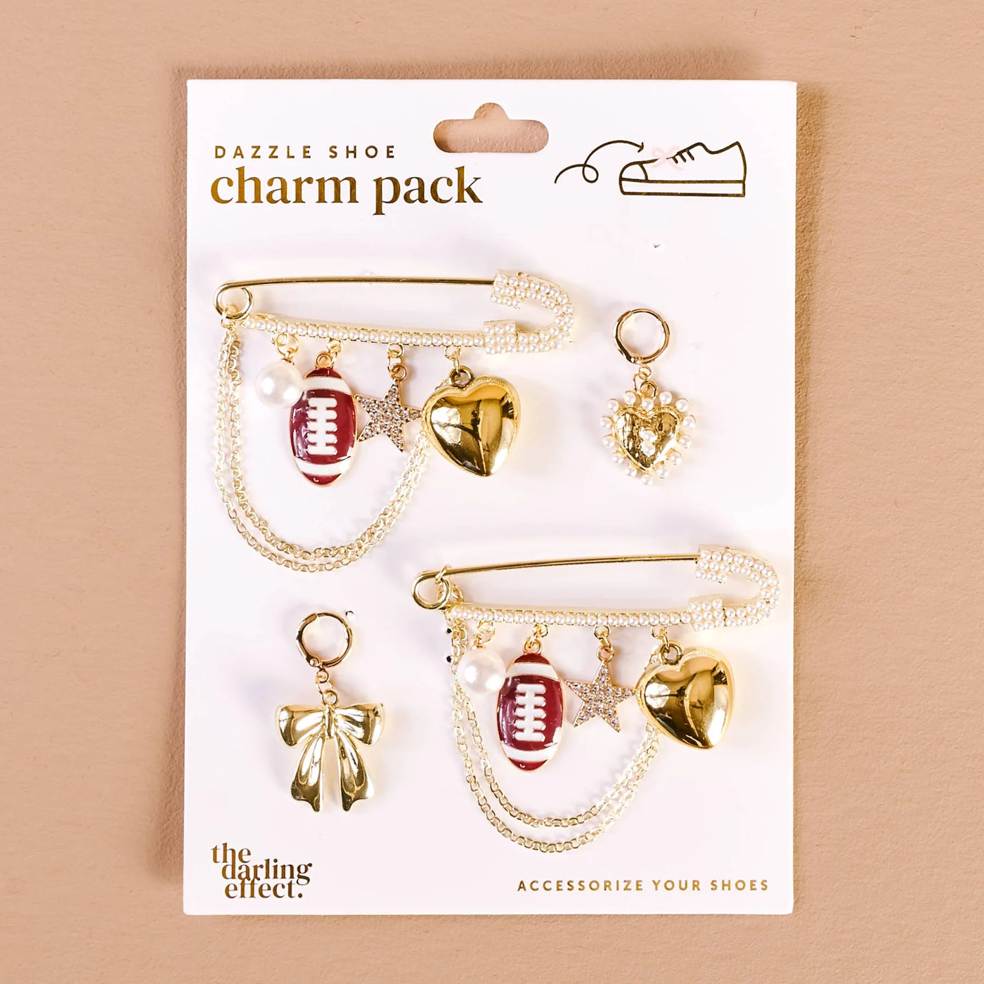 Dazzle Shoe Charm Pack- Tailgate Time