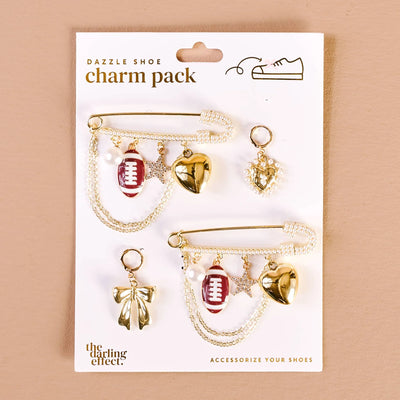 Dazzle Shoe Charm Pack- Tailgate Time