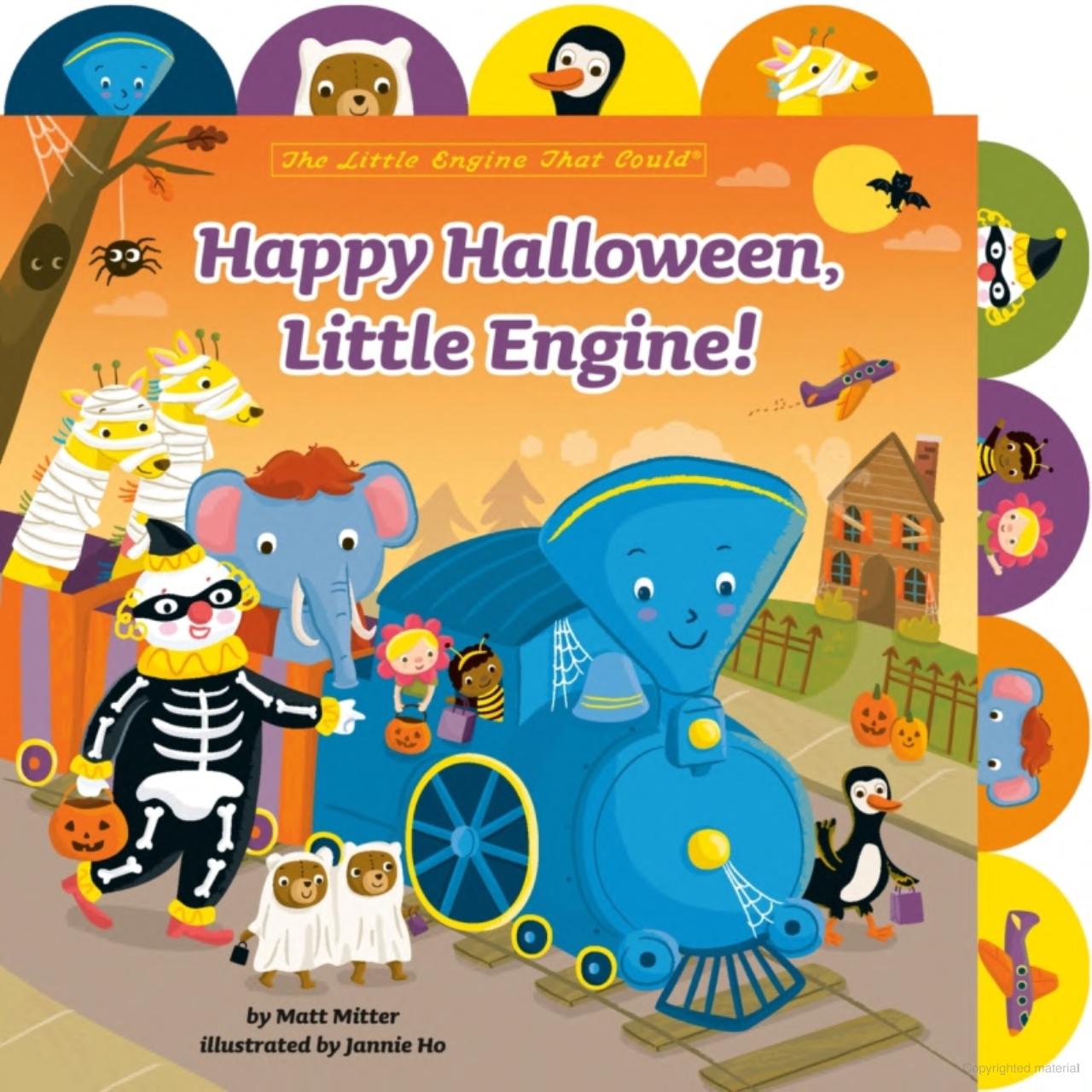 Happy Halloween, Little Engine Tabbed Board Book