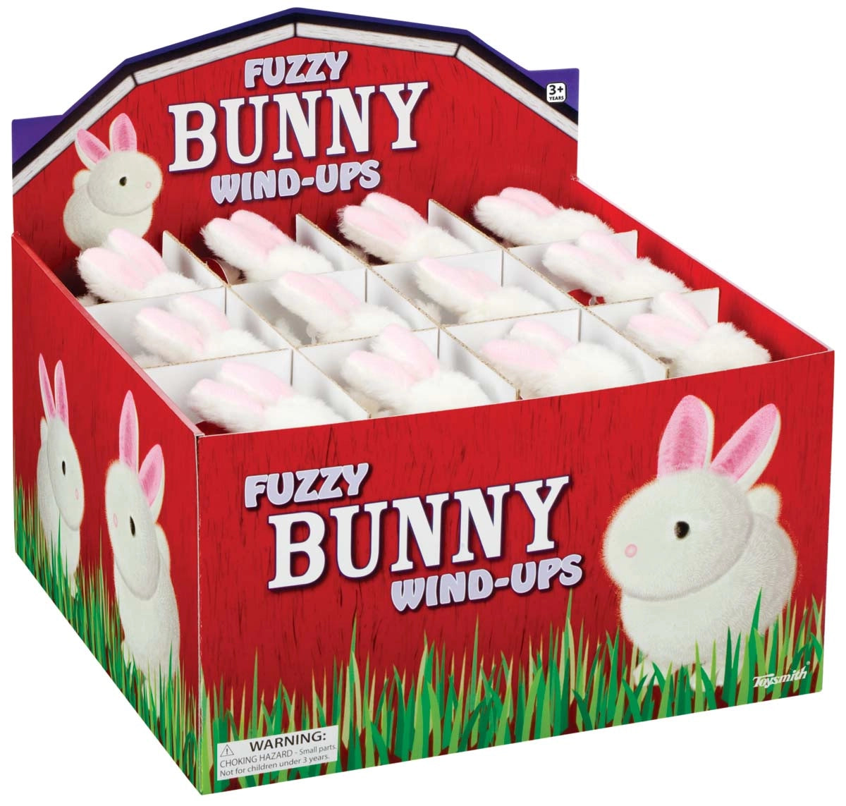 White Fuzzy Bunny Wind Ups