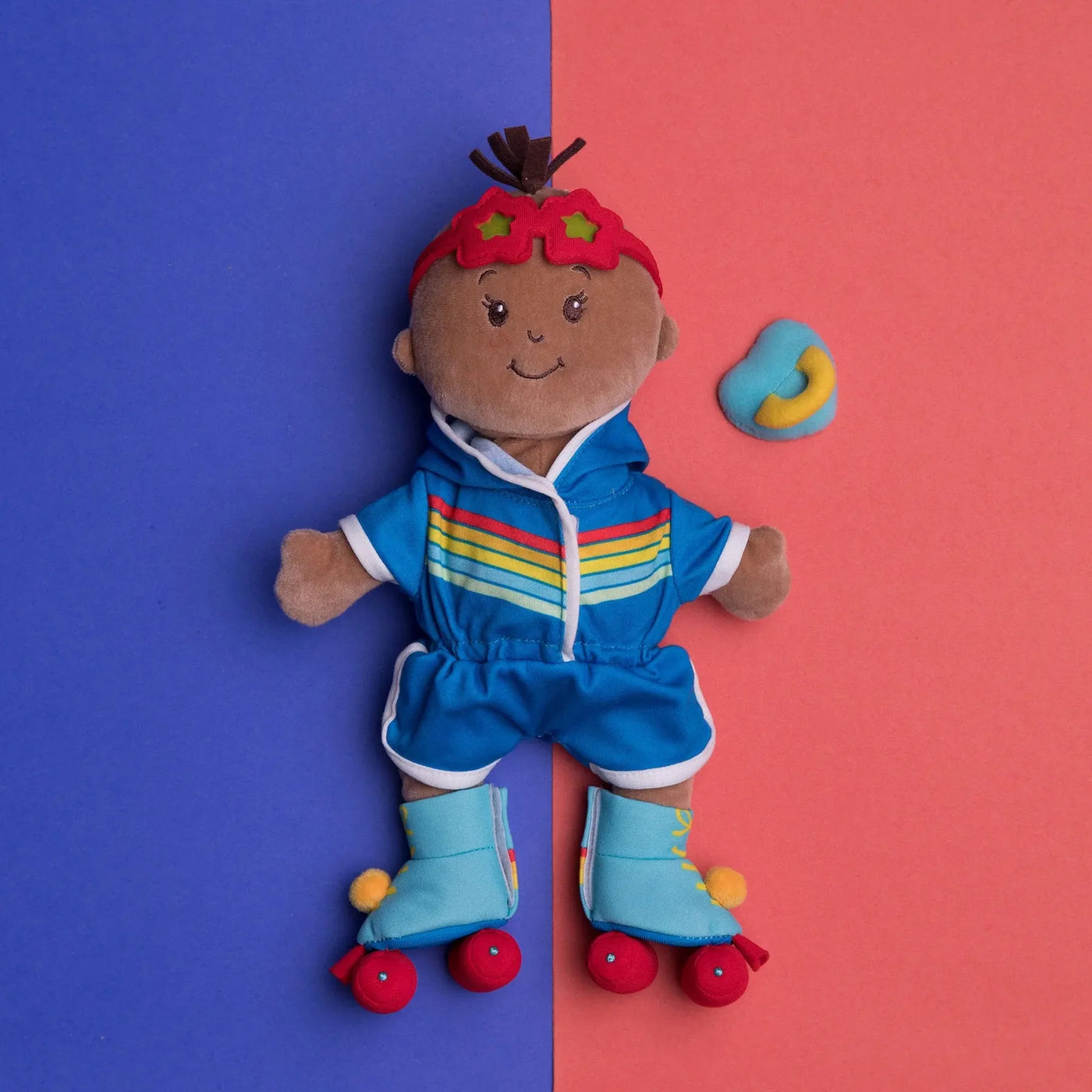 Wee Baby Stella Beige Doll Rainbow Roller