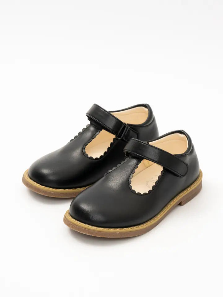 Onyx T-Strap Mary Jane Hard Sole Shoes