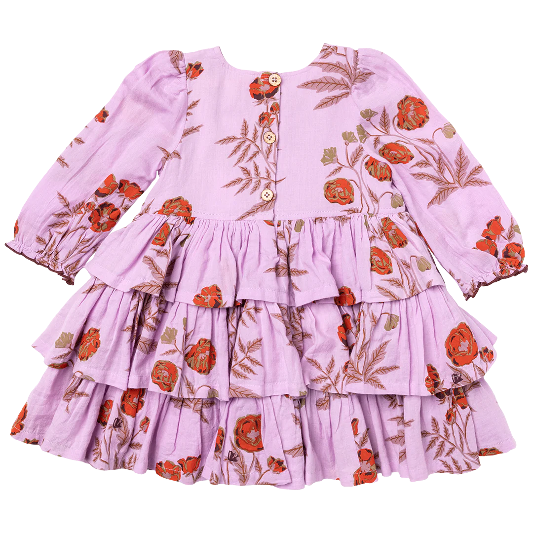 Lavender Poppy Fleur Dress