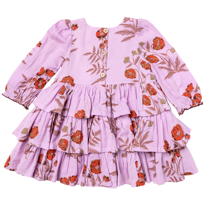 Lavender Poppy Fleur Dress