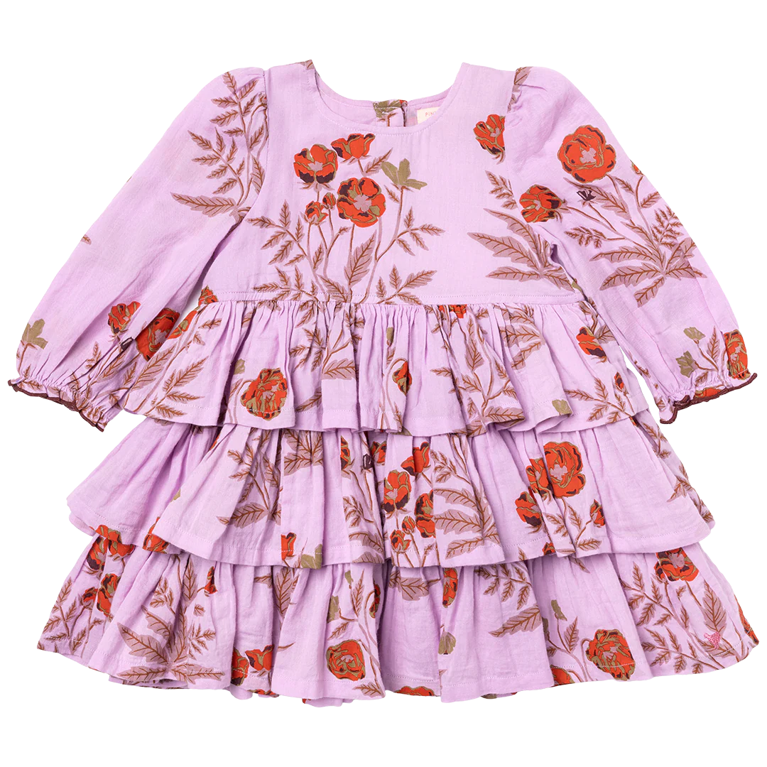 Lavender Poppy Fleur Dress