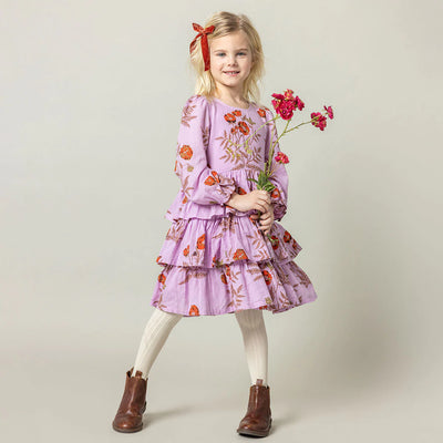 Lavender Poppy Fleur Dress