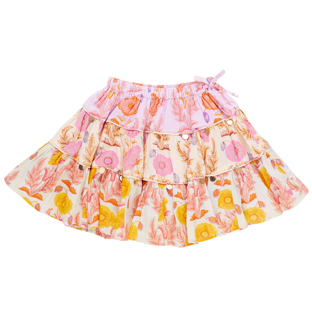 Gilded Floral Mix Allie Skirt