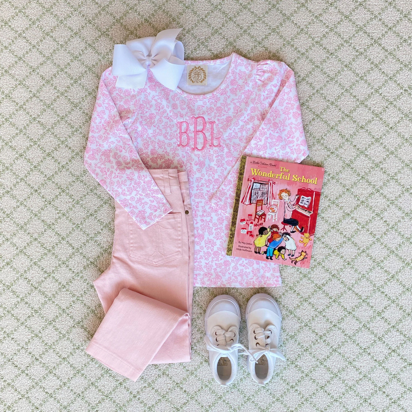 Palm Beach Pink Pep Club Pant (Denim)