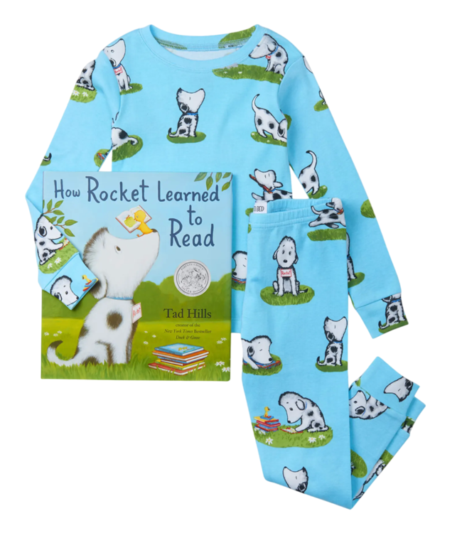 How Rocket Learned To Read - Flat Pack Pajama Set With Book