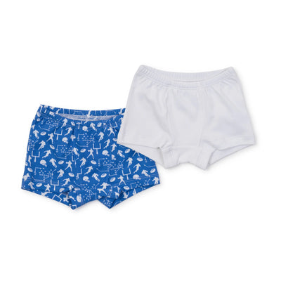 Football Game/White James Pima Cotton Underwear Set