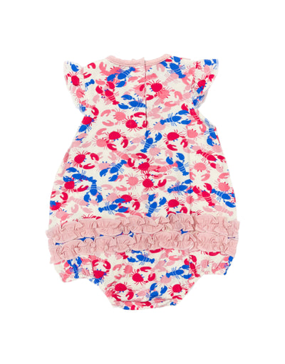 Crabs and Lobsters Printed Ruffle Flutters Bubble