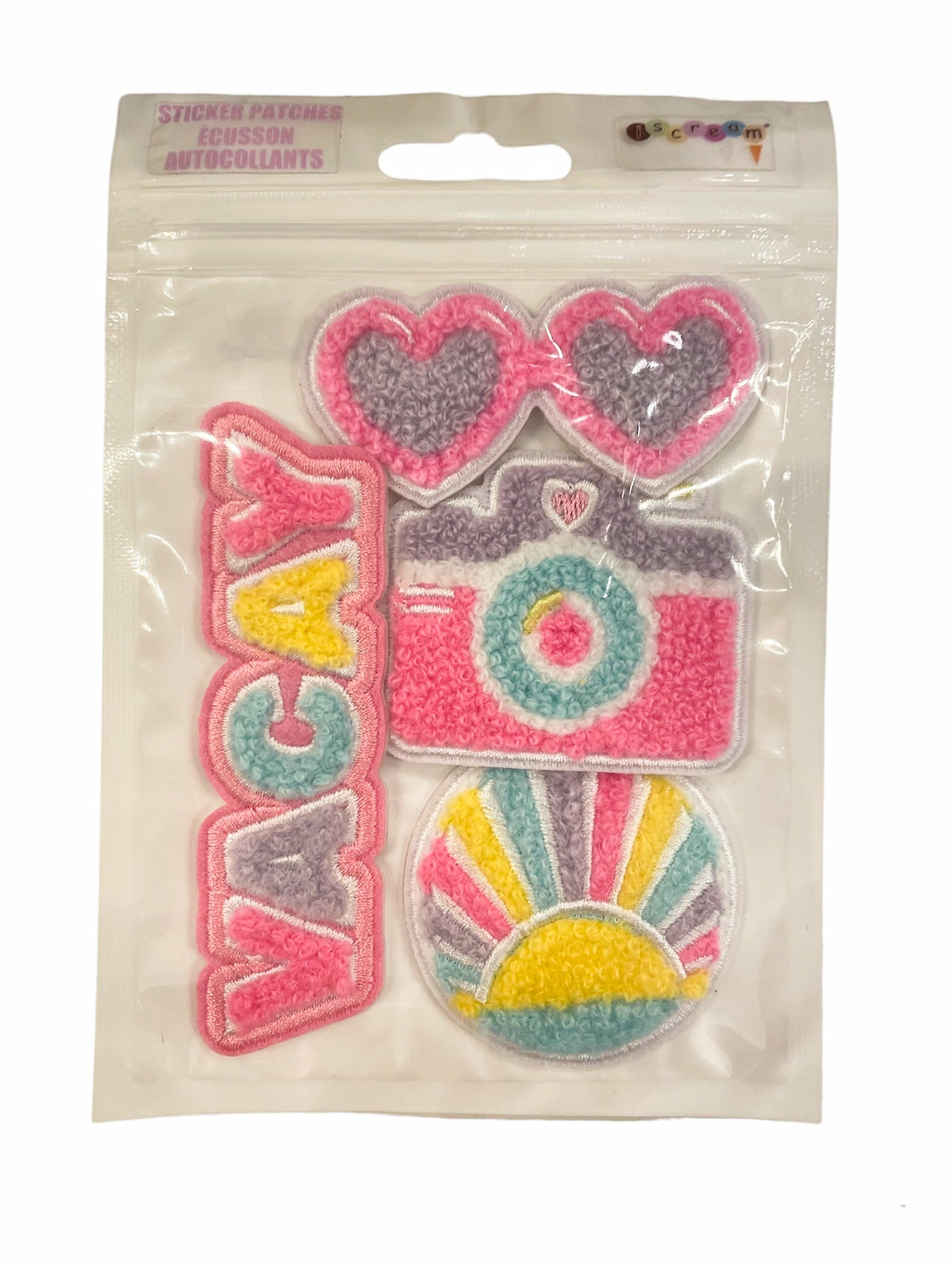 Vacay Vibes Sticker Patch Set (Adhesive Backing)