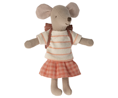 Tricycle Mouse, Big Sister- Coral