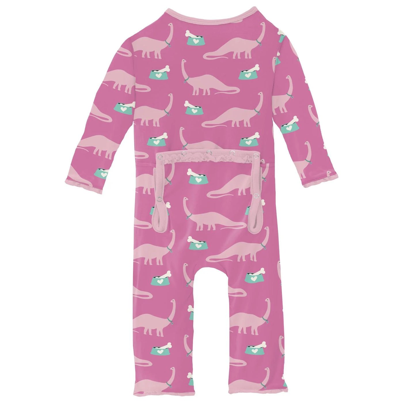 Tulip Pet Dino Print Muffin Ruffle Coverall