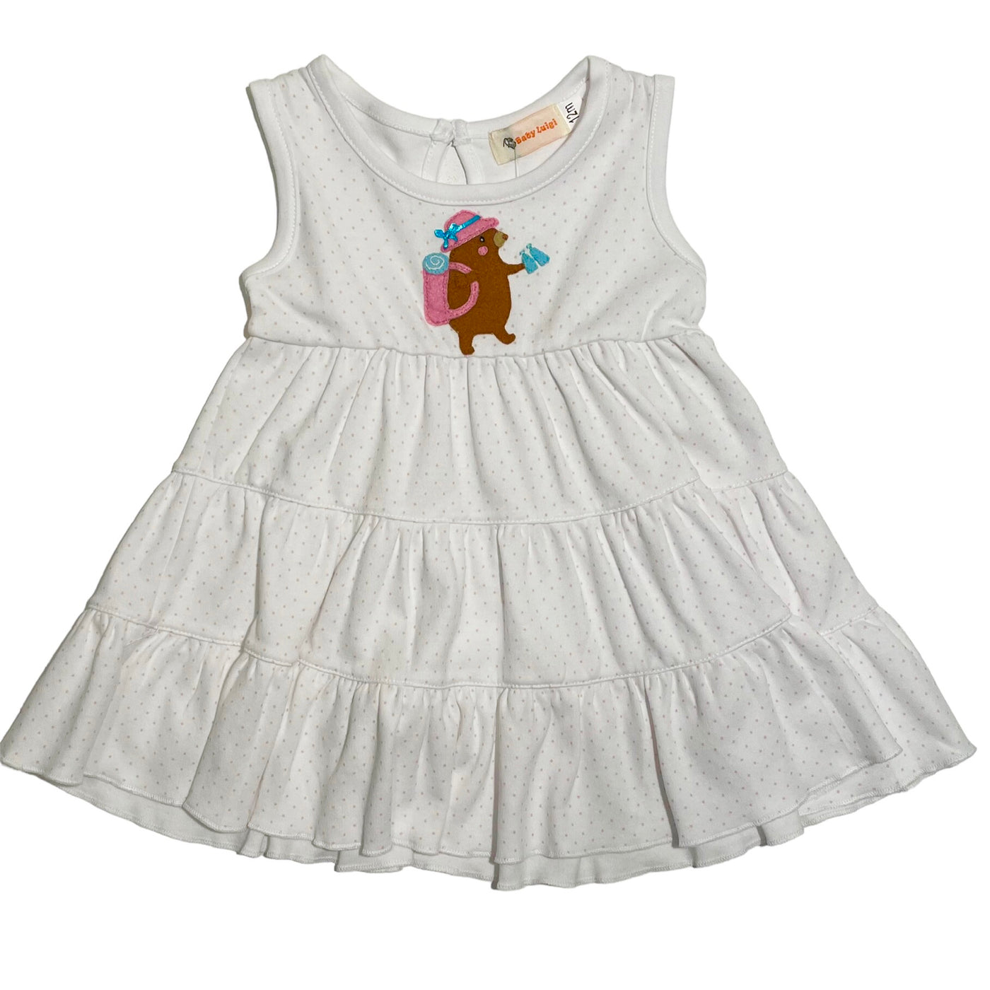 Hiking Bear Tiered Dress