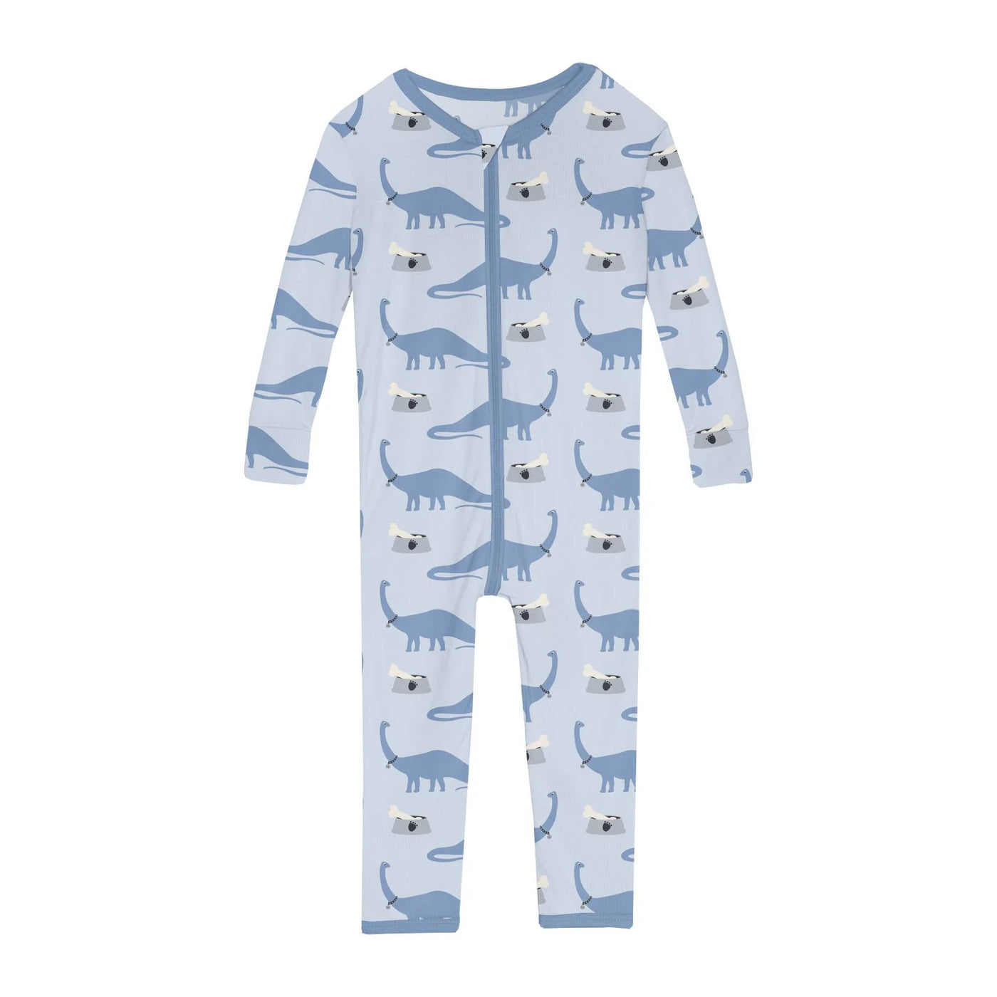 Dew Pet Dino Print Convertible Sleeper with Zipper