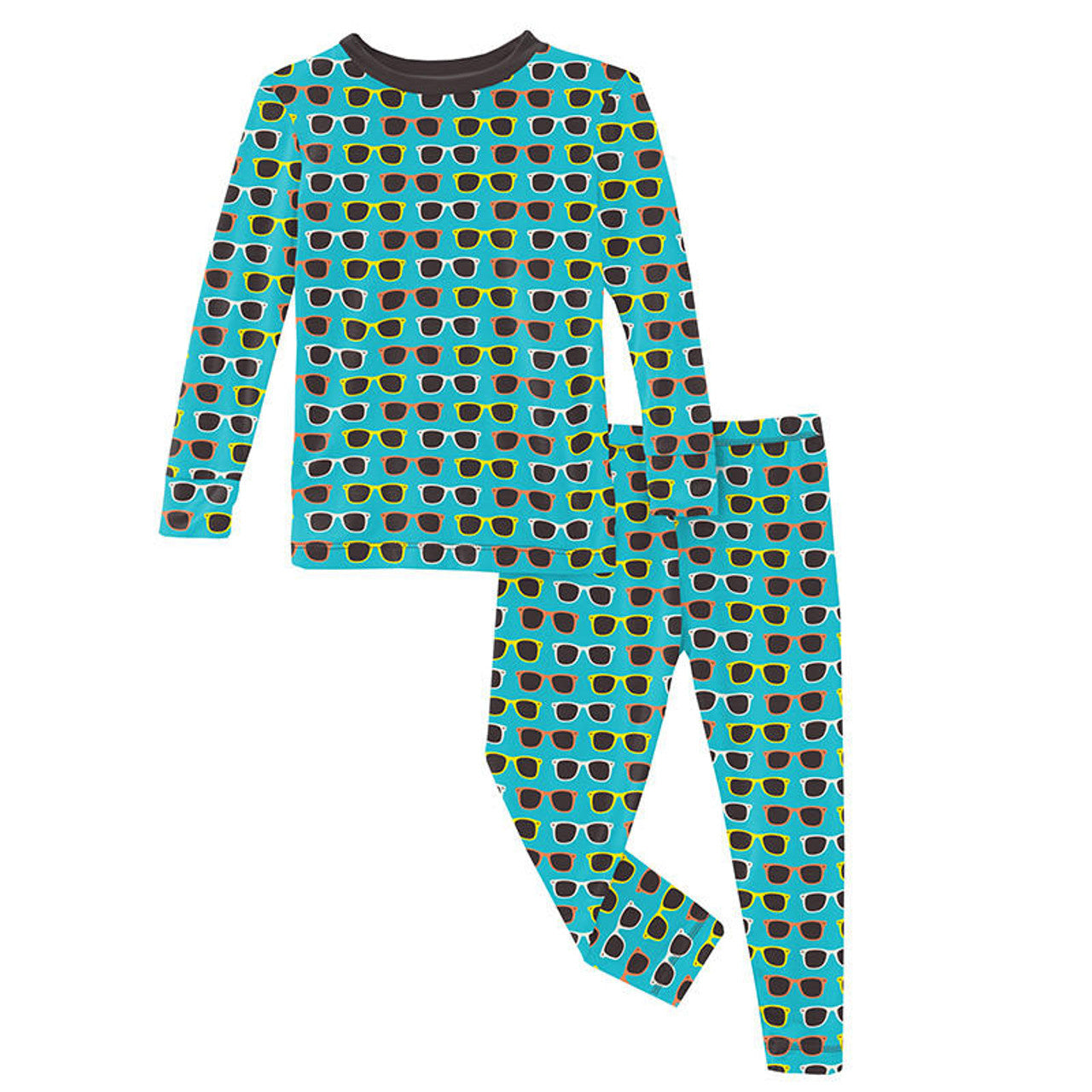 Confetti Sunglasses Print Long Sleeve Pajama Set