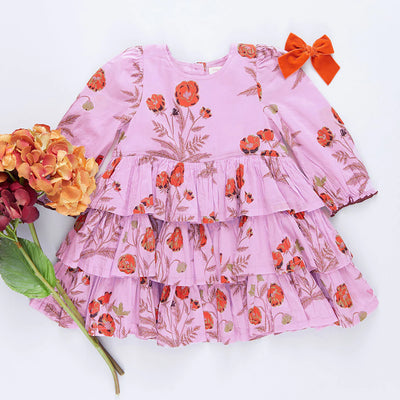 Lavender Poppy Fleur Dress