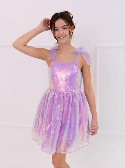 Lavender Sequin Tank Dress