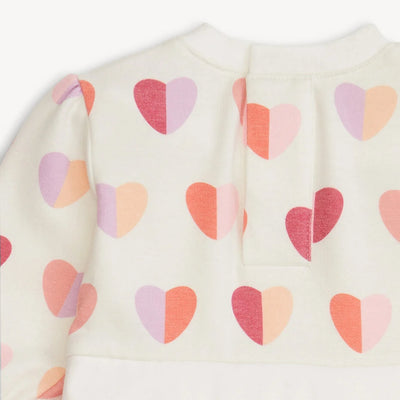 Hearts Brushed Fleece Sweatdress