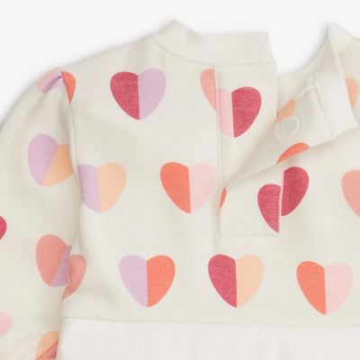 Hearts Brushed Fleece Sweatdress