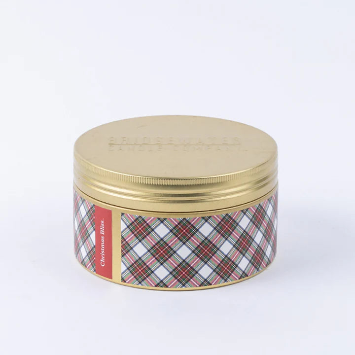 Christmas Bliss Holiday 3-Wick Tin Candle