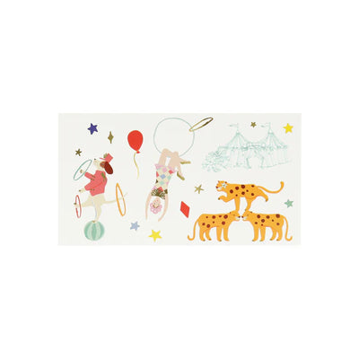 Circus Temporary Tattoos